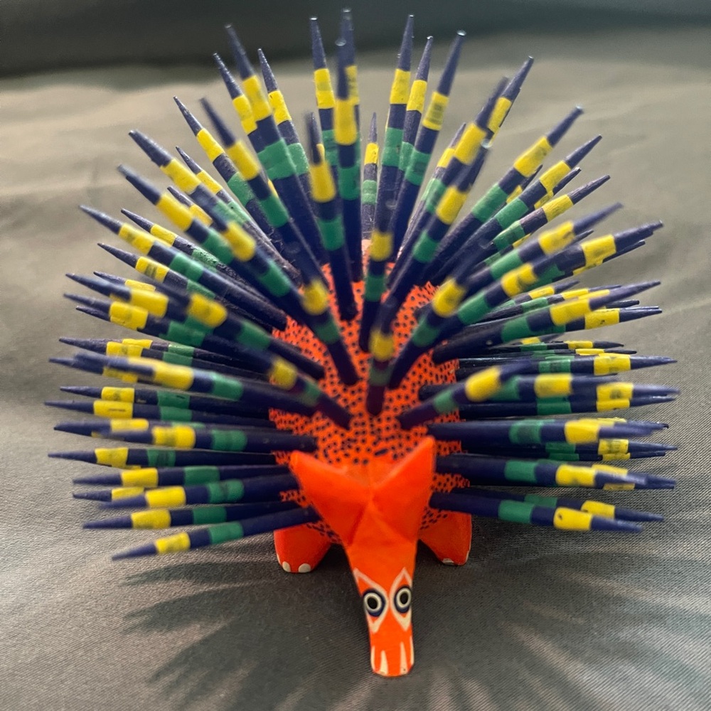 MEXICANA Vibrant Porcupine wooden